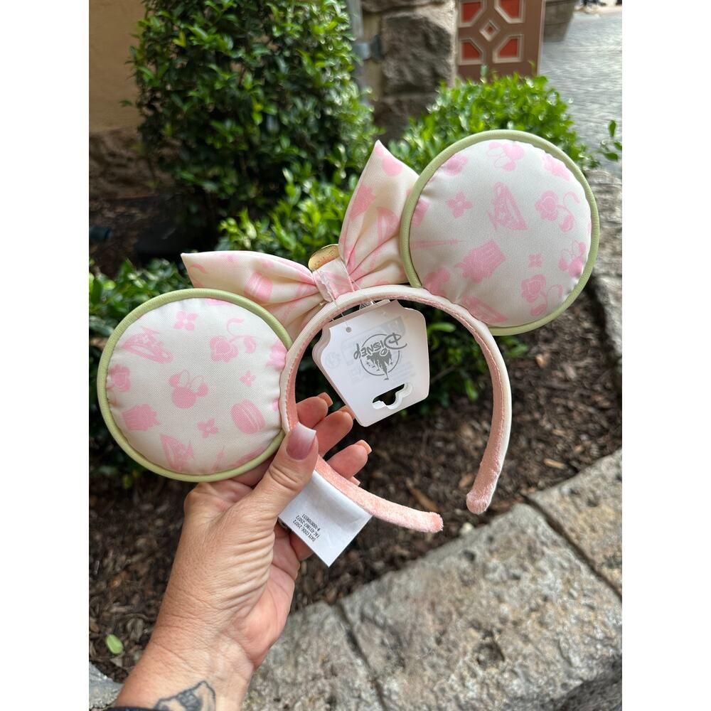 Disney Parks Epcot Paris France Macaroon Minnie Ears 2025 - Picture 2 of 6